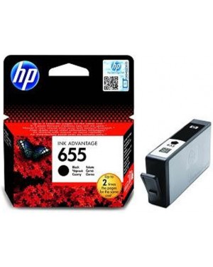 CZ109A - HP - Cartucho de tinta 655 preto DeskJet Ink Advantage 3520 4620 5520 6520.