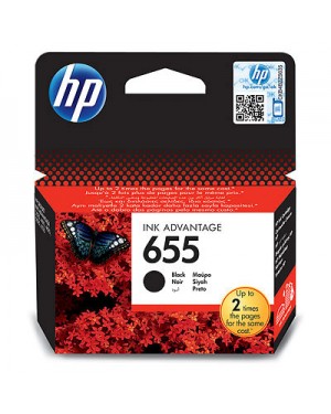 CZ109AE - HP - Cartucho de tinta 655 preto Deskjet 3525 4615 4625 5525 6525