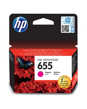 CZ111AE - HP - Cartucho de tinta 655 magenta Deskjet Ink Advantage 3525/4625
