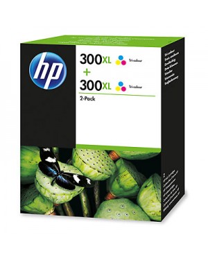 D8J44AE - HP - Cartucho de tinta 300XL ciano magenta amarelo