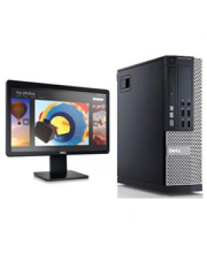 210-ABJO-I5-1..: - DELL - Desktop 18.5 Optiplex 3020 SFF Intel Core i5-4590 3.3GHz 8GB RAM 500GB HD DVDRW Win7 Pro com Monitor E1914H