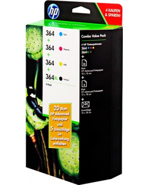 E5Y85AE - HP - Cartucho de tinta preto ciano magenta amarelo Deskjet 3520 3522 Photosmart 5510 B111a 5514 B111c B111h 651