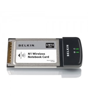 F5D8011DE - Belkin - Placa de rede Wireless 0293 Mbit/s PC Card