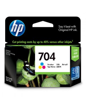 F6V33AA - HP - Cartucho de tinta 704 preto