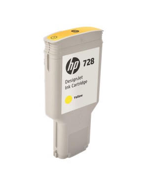 F9K15A - HP - Cartucho de tinta 728 amarelo DesignJet T830 T730
