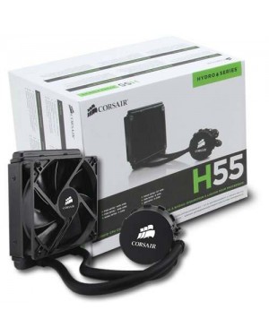 CW-9060010-WW - Outros - Fonte com Refrigeração H55 Liquida e Bomba de Água Integrada Corsair