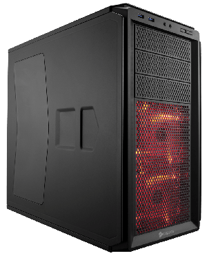 CC-9011042-WW - Outros - Gabinete Graphite 230T Preto e Vermelho LED Corsair