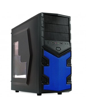 HTX008L06S - Outros - Gabinete Gamer 3B sem Fonte Preto/Azul G-Fire