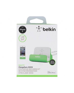 F8J045btGRN - Outros - Dock para iPhone 5/5C/5/S Verde Belkin