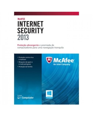 MIS13BMB3RAAAMD - McAfee - Internet Secury 2013 3 Usuários