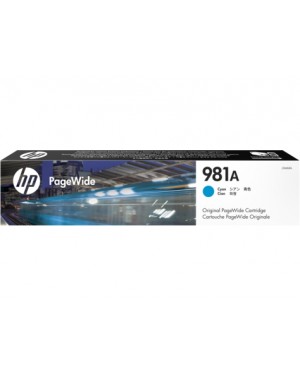 J3M68A - HP - Cartucho de tinta 981A ciano PageWide Enterprise Color 556 series MFP 586