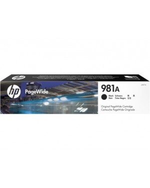 J3M71A - HP - Cartucho de tinta 981A preto PageWide Enterprise Color 556 series MFP 586