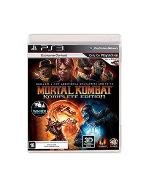 WGY3879BN - Warner - Jogo Mortal Kombat Komplete Edition PS3
