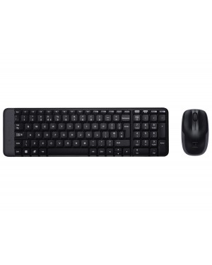 MK220 - Logitech - Kit Teclado e Mouse Wireless Preto