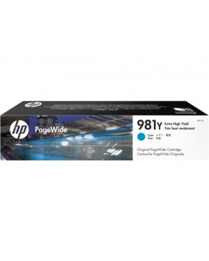 L0R13A - HP - Cartucho de tinta 981Y ciano PageWide Enterprise Color 556 series MFP 586