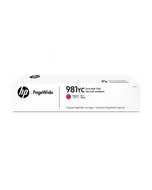 L0R18YC - HP - Cartucho de tinta 981YC magenta PageWide Managed Color MFP E58650 series