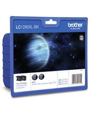 LC-1280XLBKBP2DR - Brother - Cartucho de tinta preto MFCJ6510DW MFCJ6710DW MFCJ6910DW