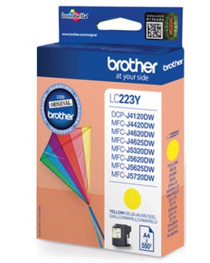 LC-223YBP - Brother - Cartucho de tinta amarelo MFCJ4420DW MFCJ4625DW