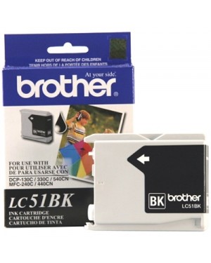 LC-51HYBK - Brother - Cartucho de tinta Black preto