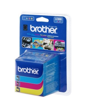 LC-900RBWBPDR - Brother - Cartucho de tinta LC-900 ciano magenta amarelo DCP110C/MFC210C/MFC215C/620CN/5440CN/FAX1840C