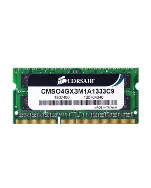 CMSO4GX3M1A1333C9 - Outros - Memória 4GB DDR3 1333MHz para Notebook SODIMM VALUE Select Corsair