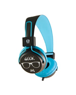MI-2358RL - Outros - Fone de Ouvido Headset iStreet com Microfone Preto/Azul C3 Tech
