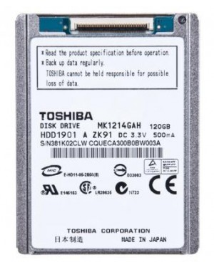 MK1214GAH - Toshiba - HD disco rigido 1.8pol ATA paralela 120GB 4200RPM