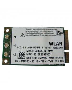 MK933-RF - DELL - Placa de rede Wireless 300 Mbit/s Mini PCI