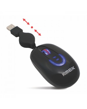 MOP733UB0010KOX - Outros - Mouse MO-P733 Retrátil OPT PTO USB 1200DPI K-MEX