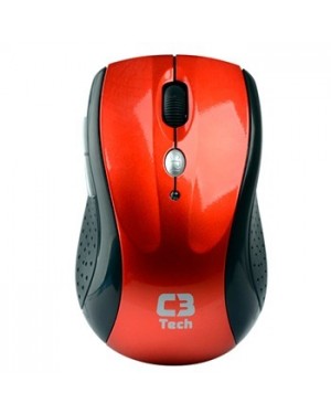 MW-012 - Outros - Mouse Sem Fio Nano (MG) Receptor Vermelho C3TECH