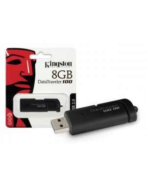 DT100G2/8GBZ - Kingston Technology - Pen Drive Data Traveler 100 G2 Capacidade 8GB Preto Kingston