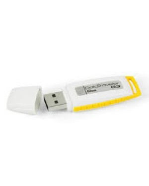 DTIG3/8GBZ - Kingston - Pen Drive Data Traveler IG3 Capacidade 8GB Branco e Amarelo