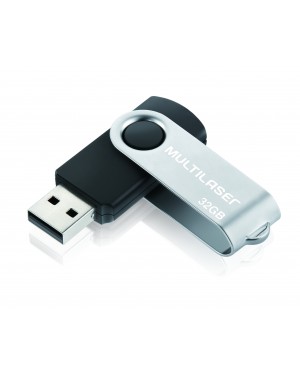 PD589 - Outros - Pen Drive Twist 2 32GB Preto Multilaser