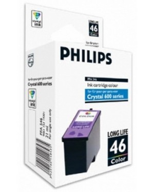 PFA546 - Philips - Cartucho de tinta Crystal ciano magenta amarelo 650 660 655 680
