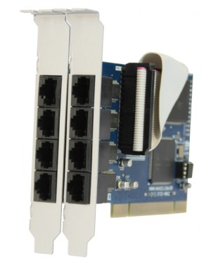 7898937710139 - Naxos - Placa de rede Multiserial 8 port RJ45