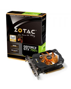 ZT-70601-10M - Zotac - Placa de Vídeo Geforce 2GB GTX 750 Ti