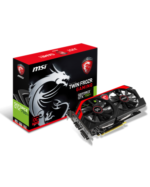 N750TI TF 2GD5/OC - MSI - Placa de Vídeo Geforce GTX 750TI 2GB DDR5 128BITS