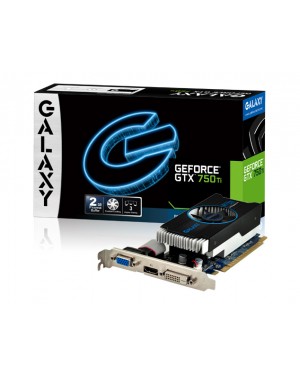 75IGH8HX9KXZ - Outros - Placa de Vídeo Geforce GTX 750TI Slim OC 2GB DDR5 128Bits Galaxy VGA