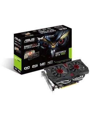 STRIX-GTX960-DC2OC-2GD5 - ASUS_ - Placa de Vídeo Geforce GTX 960 2GB DDR5 128Bits ASUS