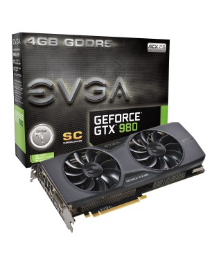 04G-P4-2983-KR - Outros - Placa de Vídeo Geforce GTX 980 SC 4GB DDR5 256BITS EVGA