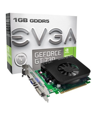 01G-P3-3736-KR - Outros - Placa de Vídeo GPU Geforce GT730 1GB DDR5 128BITS EVGA