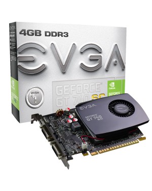 04G-P4-2744-KR - Outros - Placa de Vídeo GPU Geforce GT740 DDR3 4GB 128Bits Super Clocked EVGA