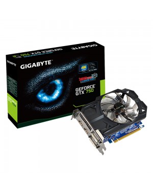 GV-N750OC-1GI - Gigabyte - Placa de Vídeo GPU GTX750 1GB DDR5 128BITS