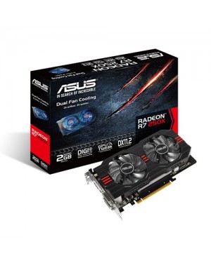 R7250X-2GD5 - ASUS_ - Placa de Vídeo Radeon R7 250x 2GB DDR5 128Bits Asus