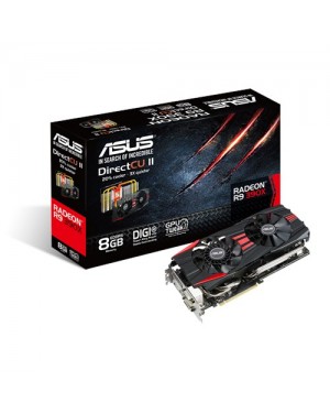 R9390X-DC2-8GD5 - ASUS_ - Placa de Vídeo Radeon R9 390X 8GB DDR5 512Bits Asus