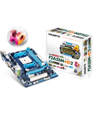 GA-F2A55M-HD2 I - Gigabyte - Placa Mãe Motherboard para AMD FM2 Chipset A55 DDR3