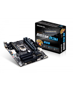 GA-B85M-D3H - Gigabyte - Placa Mãe Motherboard para Intel Série 8 para Intel