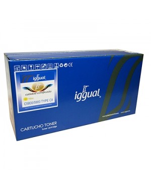 PSI43324421 - iggual - Toner amarelo Oki TYPE C 8 5800 / 5900 5550