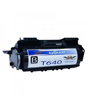 PSI64016HE - iggual - Toner preto Optra T 640/640 N/640 DTN/640 DN/640 TN/642/642 DN/642 DTN/6