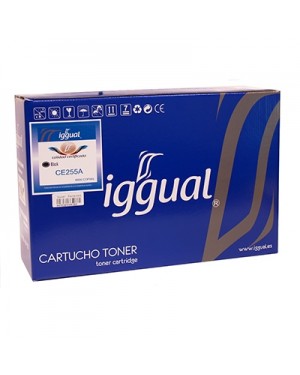 PSICE255A - iggual - Toner preto Laserjet Enterprise P 3015/3015X/3015D/3015DN/3015N / 500MFP